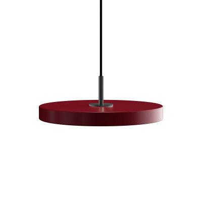 Hanging lamp Asteria mini ruby red, black Umage