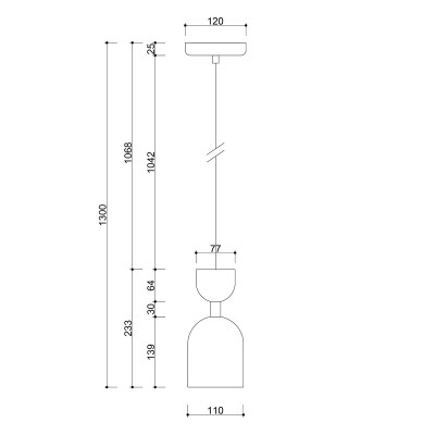 Ceiling lamp SUPURU black pendant lamp UMMO