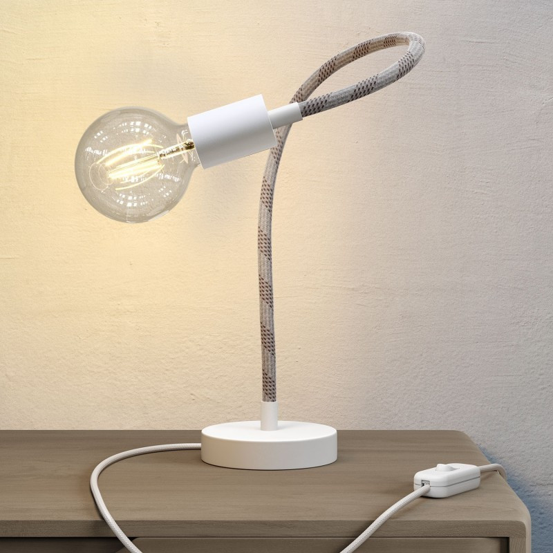 Elastyczna lampa stołowa Flex 60 biała Creative-Cables
