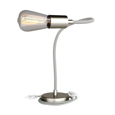 Elastyczna lampa stołowa Flex 60 szczotkowany tytan Creative-Cables