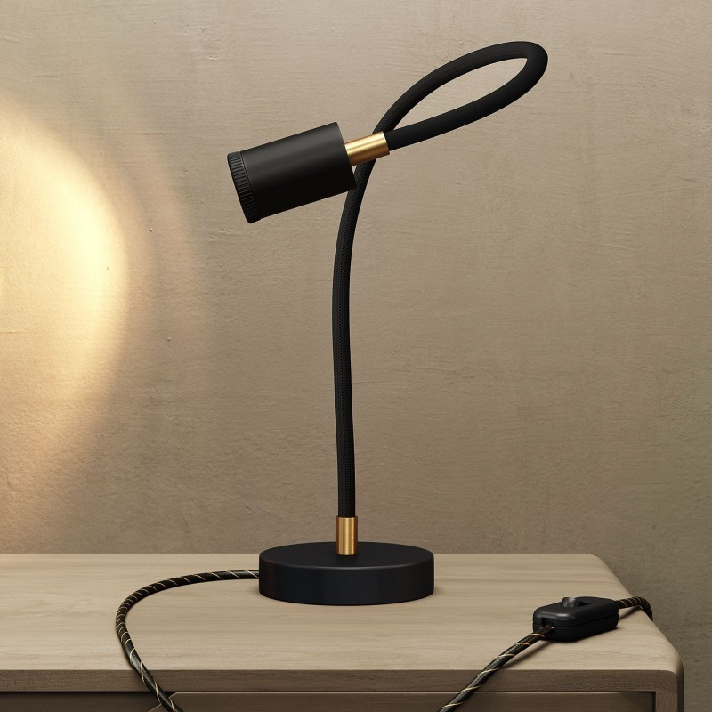 Elastyczna lampa stołowa SPOTLIGHT Flex 60 czarny Creative-Cables
