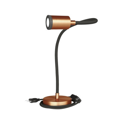 Flexible table lamp SPOTLIGHT Flex 60 brushed copper Creative-Cables