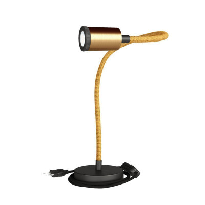 Flexible table lamp SPOTLIGHT Flex 60 brushed bronze, black Creative-Cables