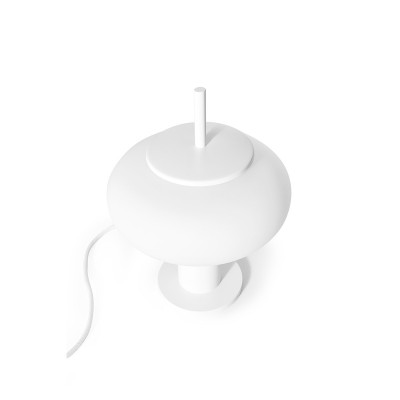 Black table lamp TORNI ST white standing lamp with glass shade UMMO