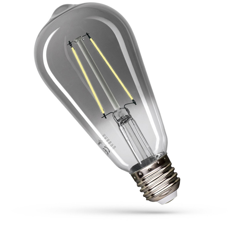 Black decorative LED bulb E27 2.5W 4000K 150lm Spectrum Led