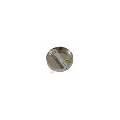 Cylindrical metal ceiling rose kit with 7 cm cable clamp brushed titanium Creative-Cables