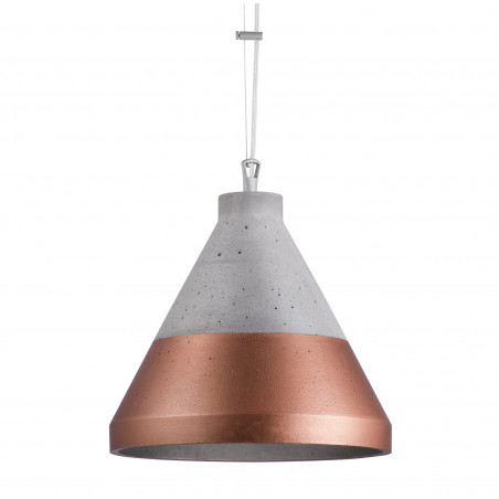 Craft XL Concrete Pendant Lamp Copper Base