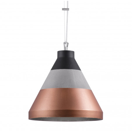 Craft XL Concrete Pendant Lamp Copper / Black