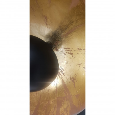 Floor lamp  FOTOS on three legs, black and gold Auhilon