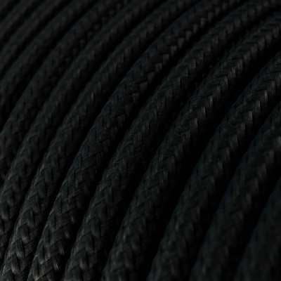 Miedziana zewnętrzna lampa EIVA na kablu w oplocie z dwoma kloszami i wtyczką Creative-Cables