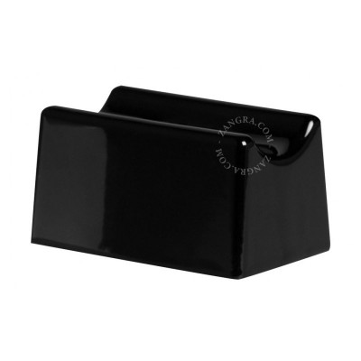Porcelain wall lamp Adriana S14d with opal linear bulb 30cm black Zangra