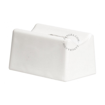Porcelain wall lamp Adriana S14d with opal linear bulb 30cm white Zangra
