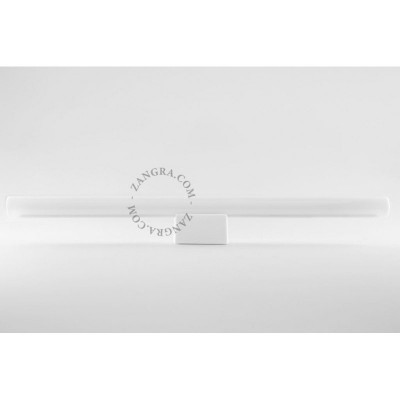 Porcelain wall lamp Adriana S14d with opal linear bulb 50cm white Zangra