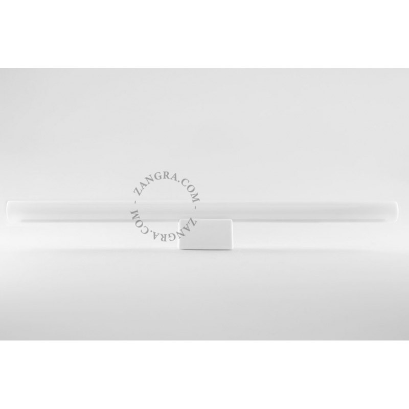 Porcelain wall lamp Adriana S14d with opal linear bulb 50cm white Zangra