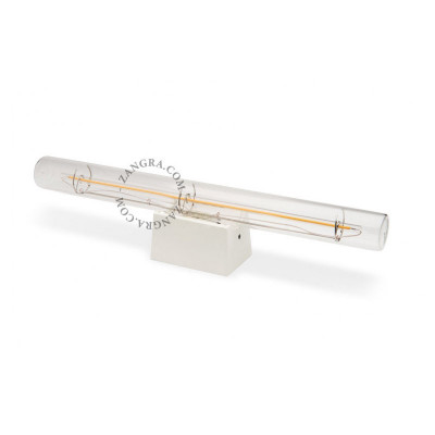 Wall lamp S14d with transparent linear bulb 30cm white Zangra