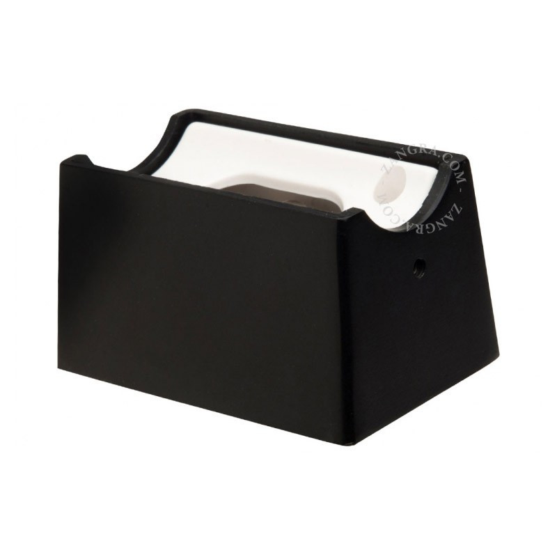 Lampa ścienna S14d z przezroczystą liniową żarówką 50cm czarna Zangra