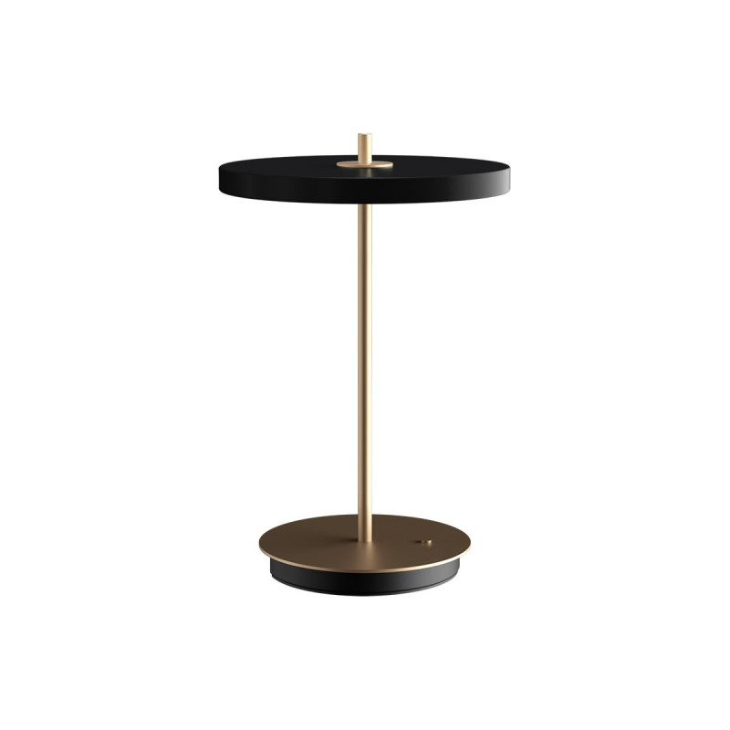 Cordless table lamp Asteria Move black, brass UMAGE