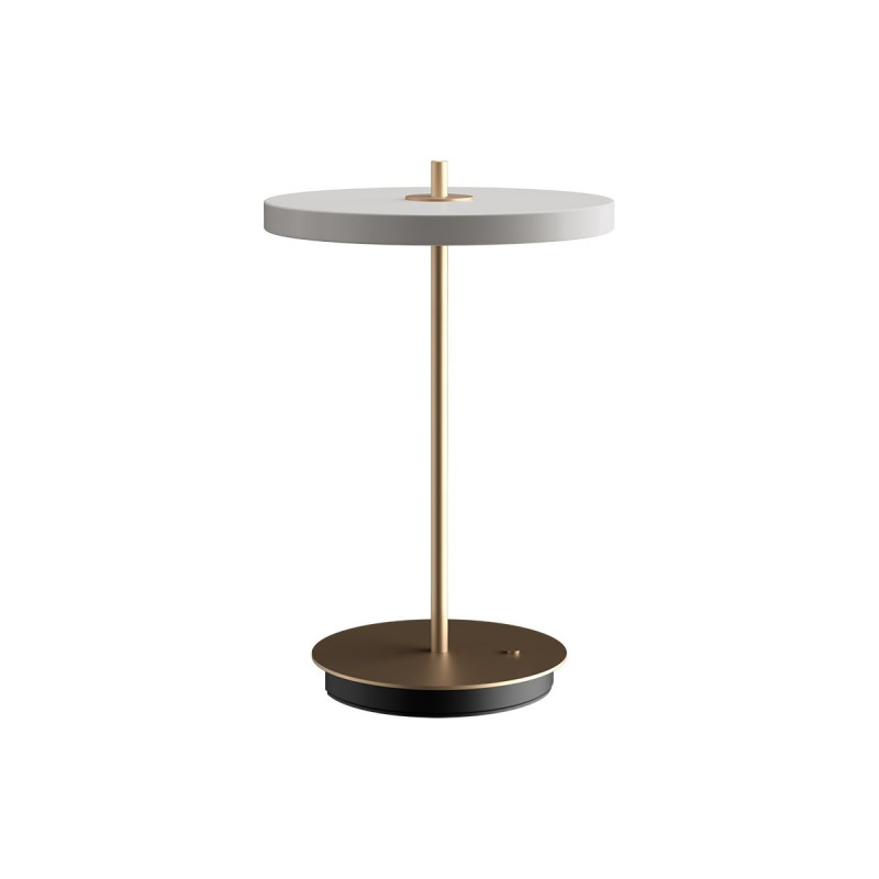 Cordless table lamp Asteria Move grey, brass UMAGE