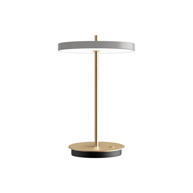 Cordless table lamp Asteria Move grey, brass UMAGE