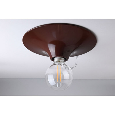 Aluminiowa lampa sufitowa, ścienna 164.b brązowa Zangra