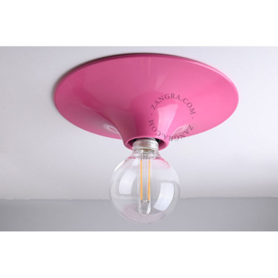 Aluminiowa lampa sufitowa, ścienna 164.p różowa Zangra