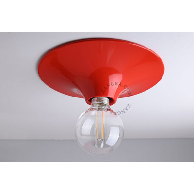 Aluminiowa lampa sufitowa, ścienna 164.r czerwona Zangra