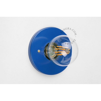 Recessed bulb holder Adele blue E27 Zangra