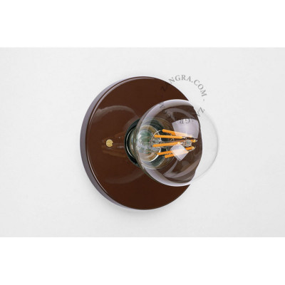 Recessed bulb holder Adele brown E27 Zangra