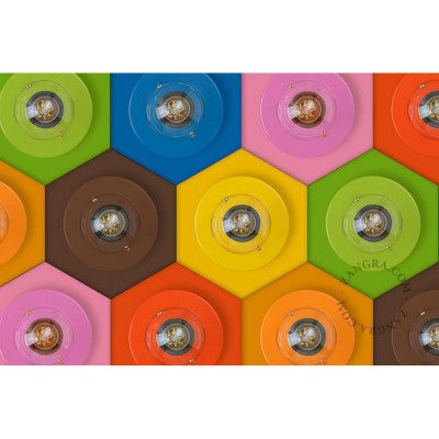 Recessed bulb holder Adele orange E27 Zangra