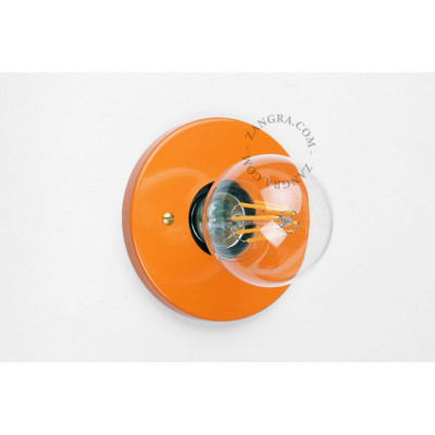 Recessed bulb holder Adele orange E27 Zangra