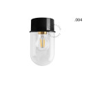 Ceiling, wall lamp 167.b with glass transparent shade 004 black Zangra