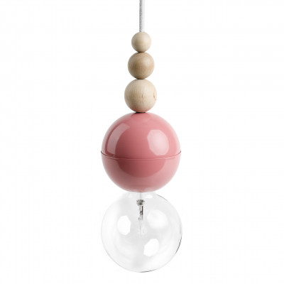 Loft Bala różowa lampa wisząca