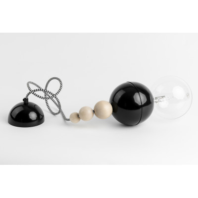 Loft Bala czarna lampa wisząca