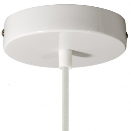 Metal ceiling cup with a decorative cable lock - white gloss Creative-Cables