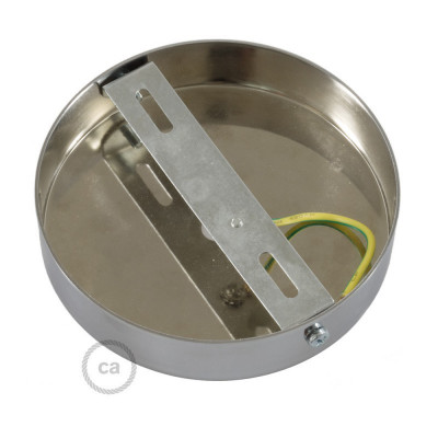 Metal ceiling cup with a decorative cable lock - chrome Creative-Cables