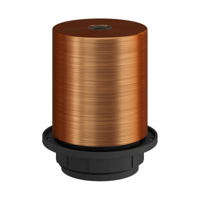 Brushed copper E27 with ring and concealed cable lock Creative-Cables