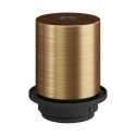 Brushed brown E27 with ring and concealed cable lock Creative-Cables