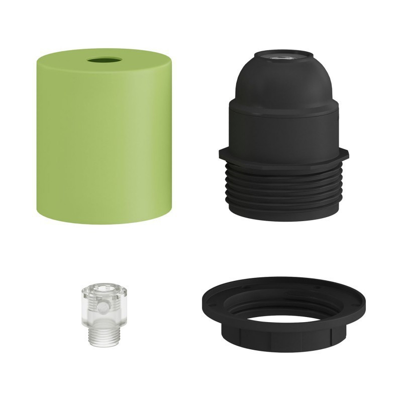 Green E27 with ring and concealed cable lock Creative-Cables