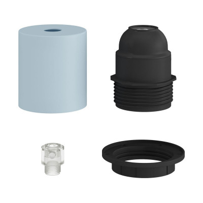 Blue E27 with ring and concealed cable lock Creative-Cables
