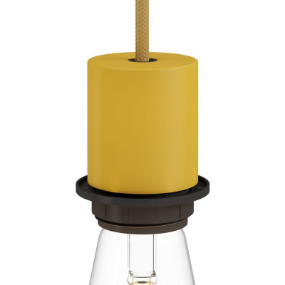 Yellow E27 with ring and concealed cable lock Creative-Cables