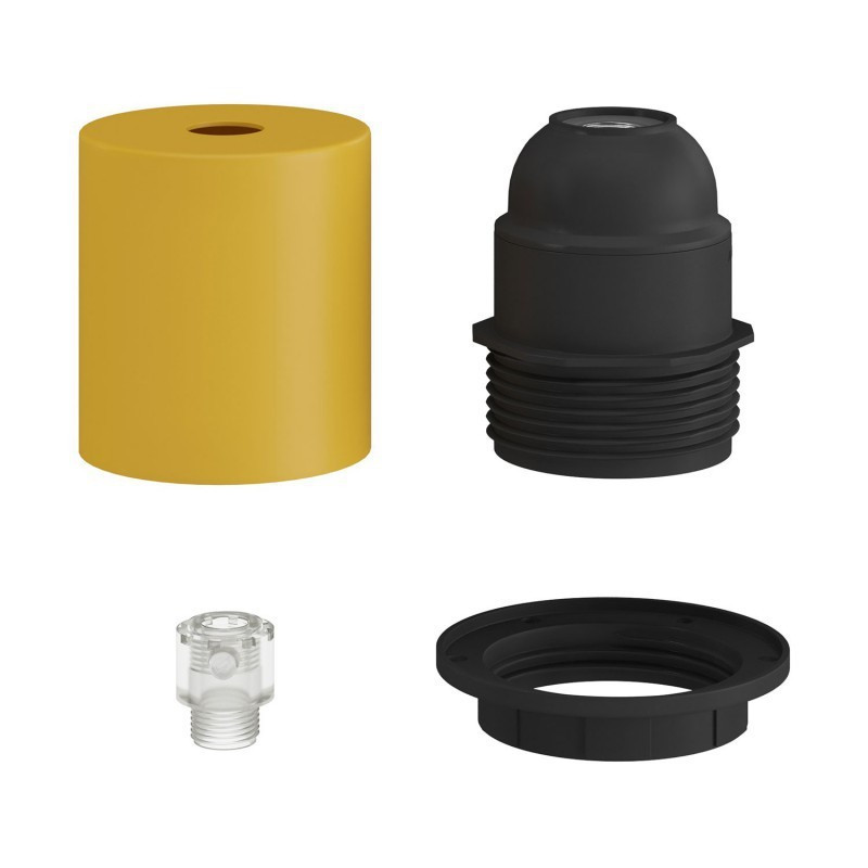 Yellow E27 with ring and concealed cable lock Creative-Cables