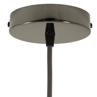 Metal ceiling cup with a plastic cable lock - black pearl Creative-Cables