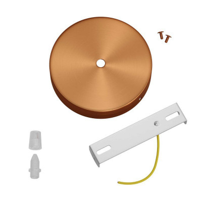 Copper metal ceiling cup - brushed copper Creative-Cables