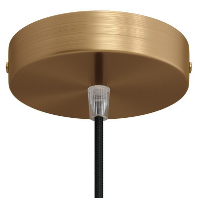 Brown metal ceiling cup - brushed bronze Creative-Cables