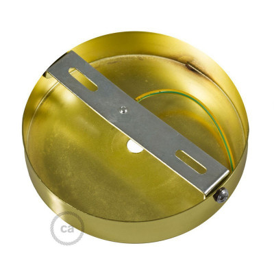 Brown metal ceiling cup - brushed bronze Creative-Cables