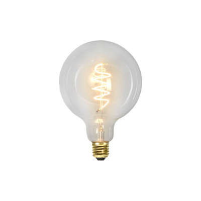 Transparent bulb LED Deco Spiral Clear E27 G125 4W 2100K 270lm 3 step memory Star Trading