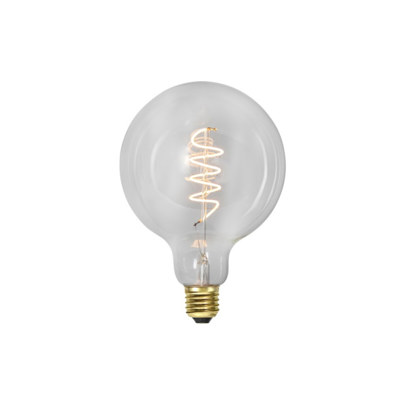 Transparent bulb LED Deco Spiral Clear E27 G125 4W 2100K 270lm 3 step memory Star Trading
