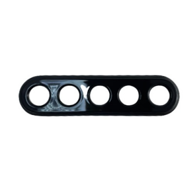 Rustic ceramic frame for concealed equipment - black five-hole frame Antica Alkri