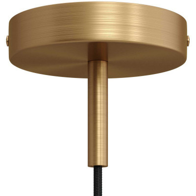 Metal ceiling cup with a decorative 7cm cable lock - brushed bronze Creative-Cables