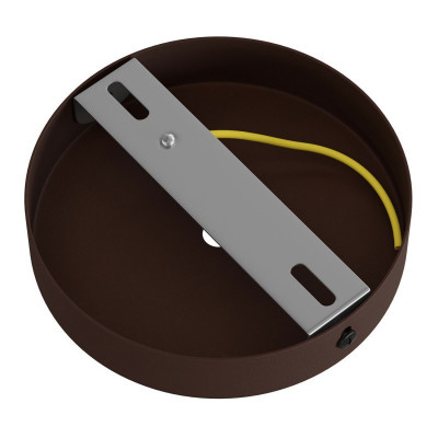 Metal ceiling cup with a decorative 7cm cable lock - brown structural Creative-Cables